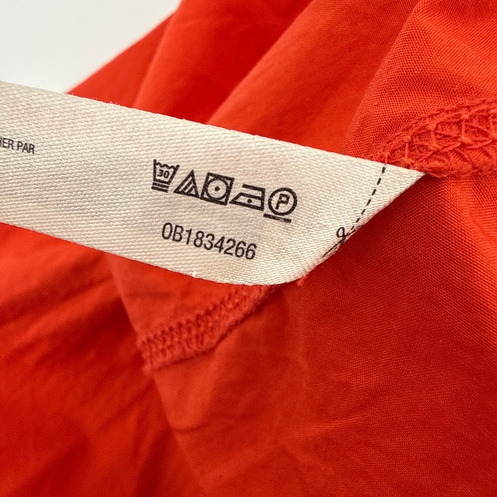 Daily Practice Anthropologie Red Tiered Polo Mini Dress Small EUC Mixed Media - Picture 9 of 11